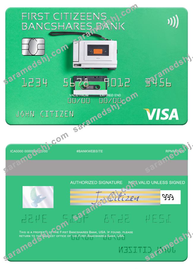 USA First Citizens BancShares Bank visa card